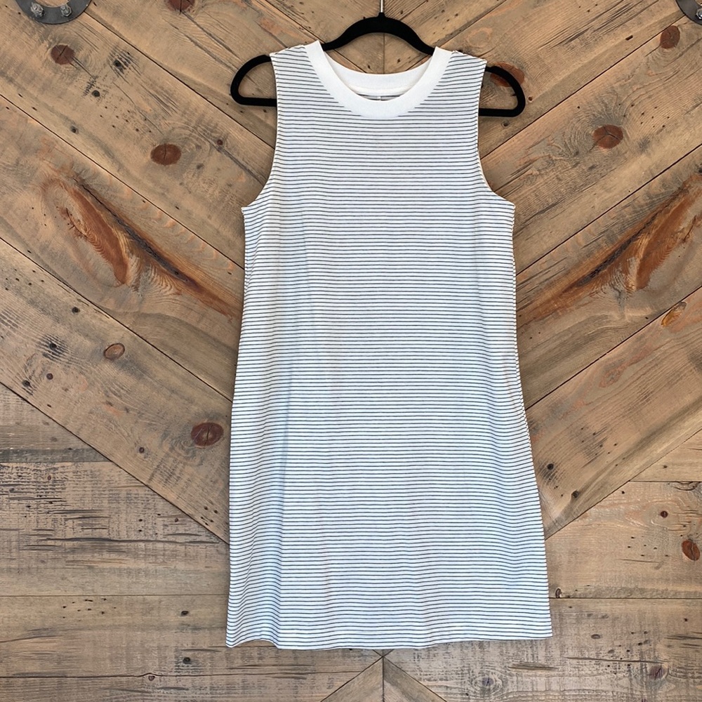 a new day Tank Dress Black White M NWOT